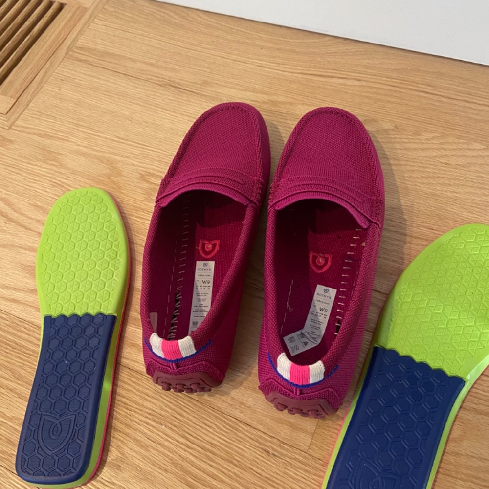 Rothy's Magenta Slip-On Loafers - Picture 3 of 7
